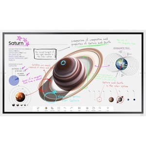 Samsung Flip Pro WM65B EDU, 65 inch UHD VA, 20 puncte de atingere, Tizen OS 6.5