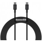 Cablu de date / adaptor Baseus Superior CATYS-C01, USB-C Male la USB-C Male, 2 m, Black