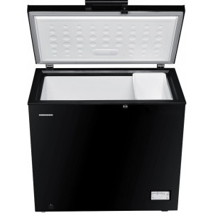 Heinner HCF-205NHBKF+, 200 L, Clasa F, Control electronic, Iluminare LED, Negru
