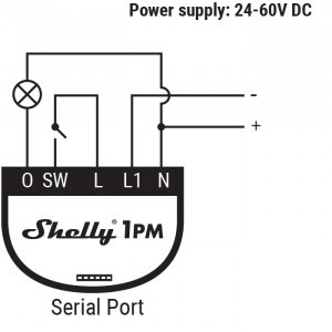 Shelly 1PM Pachet 2 bucati, Wi-Fi, 16 A, control aplicatie, control vocal