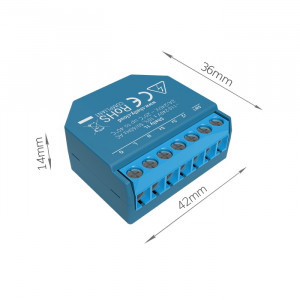 Shelly 1L inteligent pentru automatizari, Wi-Fi, 20 W, control aplicatie, control vocal