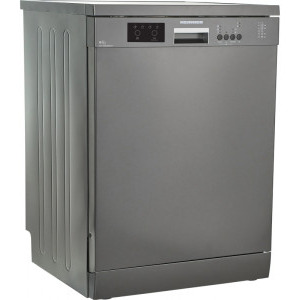 Heinner HDW-FS6006DGE++, 12 seturi, 6 programe, Clasa E, Half Load, AquaStop, 60 cm, Antracit