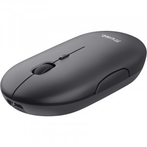 Mouse Trust Puck, Wireless/Bluetooth, Black