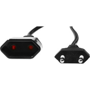 Logilink Europlug Male - Europlug Female, 1m, negru