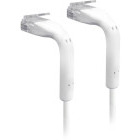 Cablu retea Ubiquiti Cat6 Ultra-thin OD 0.3m Alb