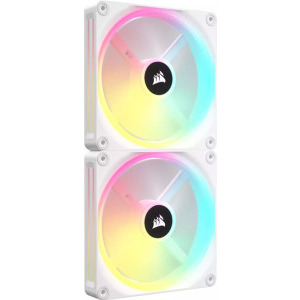 Corsair iCUE LINK QX140 RGB 140mm Starter Kit White Two Fan Pack