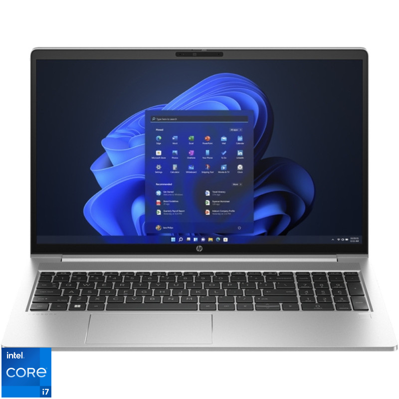 Laptop HP 15.6'' ProBook 450 G10, FHD IPS, Procesor Intel® Core™ i7-1355U (12M Cache, up to 5.00 GHz), 32GB DDR4, 1TB SSD, Intel Iris Xe, Win 11 Pro,