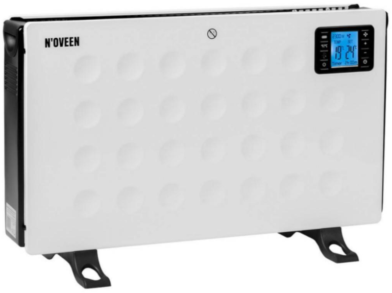 Noveen Radiator electric CH8000, 2000 W, 3 trepte, Termostat reglabil, Telecomanda
