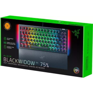 Razer BlackWidow V4 75% RGB Orange Tactile Gen-3 Switch Mecanica