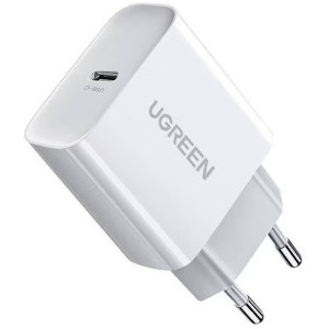 Incarcator retea Ugreen CD137, 1x USB-C, Quick Charge 20 W, White