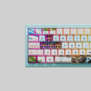 QwertyKey 61 Pro Western RGB Blue Tactil Prelubrifiat V2 Switch Mecanica