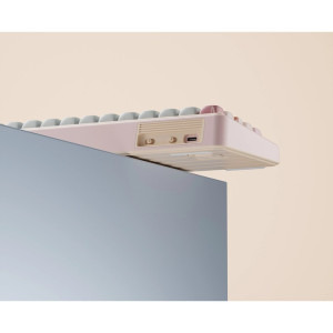QwertyKey 65 Pro Bliss RGB Pink Tactil Prelubrifiat V2 Switch Mecanica