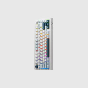 QwertyKey 75 Pro V2 RGB White Liniar Prelubrifiat V2 Switch Mecanica