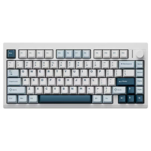 QwertyKey 75 Pro V2 RGB White Tactil Prelubrifiat V2 Switch Mecanica