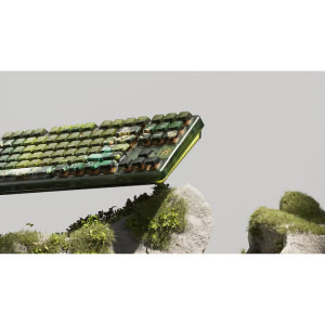 QwertyKey 80 Leaf RGB Green Liniar Prelubrifiat Switch Mecanica