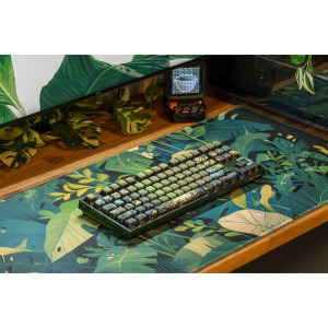 QwertyKey 80 Leaf RGB Green Liniar Prelubrifiat Switch Mecanica