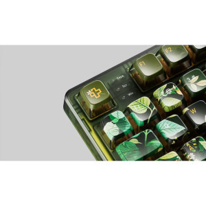 QwertyKey 80 Leaf RGB Green Liniar Prelubrifiat Switch Mecanica