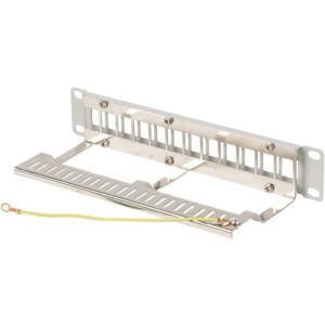 Lanberg Patch panel 10 inch 12 Porturi 1U FTP Blank, Gri PPKS-9212-S