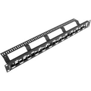 Lanberg Patch panel 19 inch 24 Porturi 1U Blank Keystone, Negru PPKS-1224-B