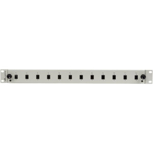 Lanberg Patch panel 19 inch 12 Porturi 1U Fiber SC Simplex/LC Duplex, Gri FOP1-12SS-LDS