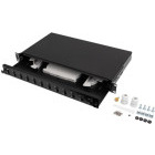 Accesoriu retea Lanberg Patch panel 19 inch 12 Porturi 1U Fiber SC Duplex/LC Quad, Negru FOP1-12SD-LQB