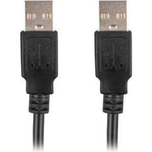 Lanberg USB tip A 2.0 Male la USB tip A 2.0 Male, 1m, Negru