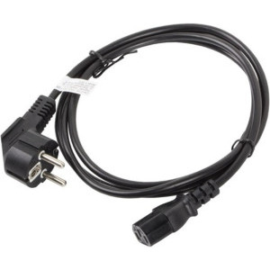 Lanberg Schuko Male - IEC 320 C13 Female, conector 90 grade, 1.8m, negru