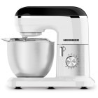 Heinner Mixer planetar HPM-1010WHBK, 1000W, 5L, Alb/Argintiu