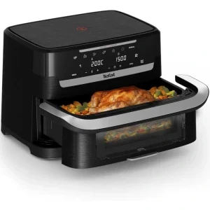 Tefal Friteuza cu aer cald Dual Easy Fry Flex Infrared EY9288E0, 2700W, 5.5 L + 3.5L, Negru