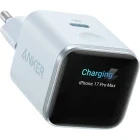Incarcator retea Anker Nano A121DG31, 1x USB-C, Quick Charge 45 W, GaN, Display, Blue