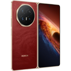 Honor Magic V6, 512GB, 16GB RAM, Dual SIM 5G, 4-Camere, Red + Casti HONOR Choice Earbuds Clip Purple incluse