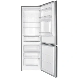 Heinner HCNF-HM291INVXWDD, 291 L, Clasa D, Total No Frost, Inverter, Dozator de apa, Control electronic, 186 cm, Inox