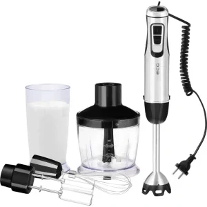 ECG Mixer vertical RM 900, 800W, 0.6 L / 0.5L, Negru/Inox