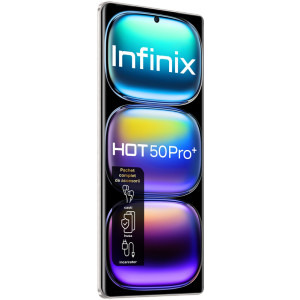 INFINIX Hot 50 Pro Plus, 256GB, 8GB RAM, Dual SIM, 4G, Tri-Camera, Titanium Grey