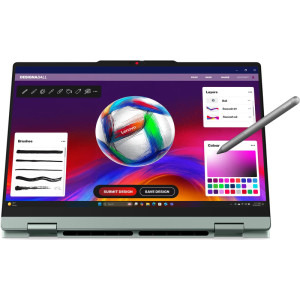 Lenovo 14'' IdeaPad 5 2-in-1 14IPH11, WUXGA OLED Touch, Procesor Intel® Core™ Ultra 7 355 (12M Cache, up to 4.70 GHz), 16GB DDR5, 1TB SSD, Intel Graphics, No OS, Breeze Moss