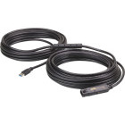 Cablu periferice ATEN UE3315A USB tip A 3.2 Gen 1 Male la USB tip A 3.2 Gen 1 Female, 15 m, Repeater activ, Negru