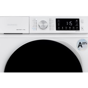 Daewoo DWD-FV5021-5, Slim, 8 kg, 1200 RPM, Clasa A, Inverter, Alb
