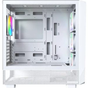 Gaming BALAUR Max Alb Advanced Edition, AMD Ryzen 5 9600X 3.9GHz, 32GB DDR5, 1TB SSD, RX 9060 XT 16GB GDDR6, Iluminare RGB