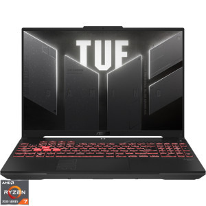 Laptop ASUS Gaming 16 TUF A16 FA607NUG, FHD+ 144Hz, Procesor AMD Ryzen™ 7 7445HS (16M Cache, up to 4.7 GHz), 32GB DDR5, 512GB SSD, GeForce RTX 4050 6GB, No OS, Mecha Gray