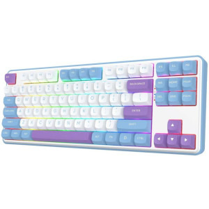 Redragon Star Blade Pro RGB TKL Alb-Mov Switch -uri liniare Mint Mambo Mecanica