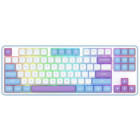 Tastatura Gaming Redragon Star Blade Pro RGB TKL Alb-Mov Switch -uri liniare Mint Mambo Mecanica