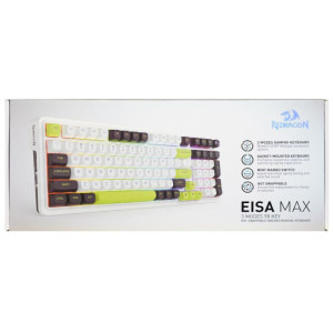 Redragon Eisa Max Alb-Verde RGB Switch-uri Mint Mambo Mecanica