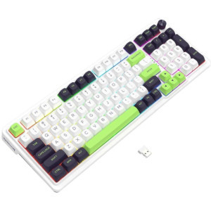 Redragon Eisa Max Alb-Verde RGB Switch-uri Mint Mambo Mecanica