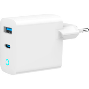 Gembird Universal, 1 x USB-C, 1 x USB-A, 65W White