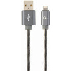 Cablu de date / adaptor Gembird USB-A Male la Lightning Male, 1 m, Grey