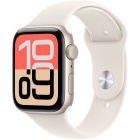 SmartWatch Apple Watch SE 3 (2025), Cellular, GPS, 40mm Aluminium Starlight cu Starlight Sport Band - M/L