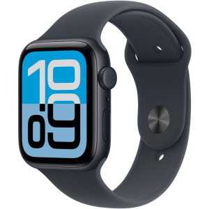 SmartWatch Apple Watch SE 3 (2025), Cellular, GPS, 40mm Aluminium Midnight cu Midnight Sport Band - M/L