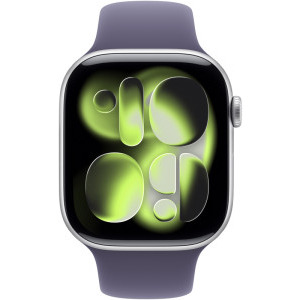 Apple Watch Series 11, GPS, 42mm Carcasa Aluminium Silver, Purple Fog Sport Band - S/M