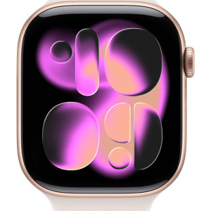 Apple Watch Series 11, GPS, 46mm Carcasa Aluminium Rose Gold, Light Blush Sport Band - M/L
