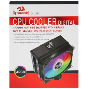 Redragon CC-1013 ARGB cu display Black